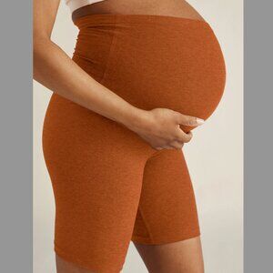 Spacedye Cruiser Maternity Biker Short - Warm Clay Heather